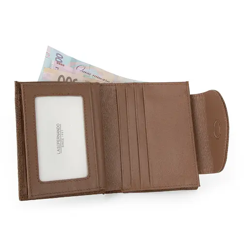 Гаманець жіночий шкіряний маленький Las Fernando 110-103 M коричневий - фото 5