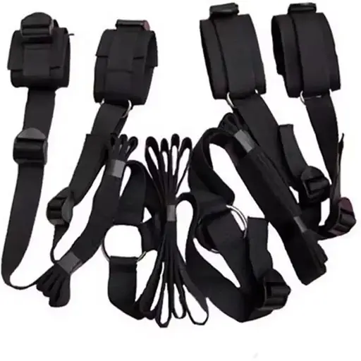 Набір для фіксації тіла на ліжко бдсм фіксатори для прив'язування до ліжка - фото 1