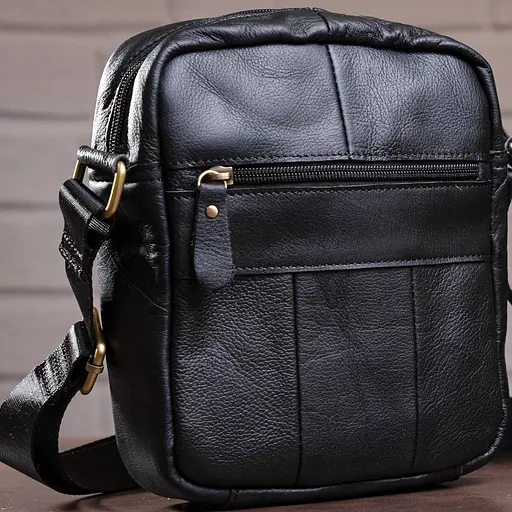 Сумка кожаная мужская Vintage 18х21х5,5 см 000154032 - фото 5