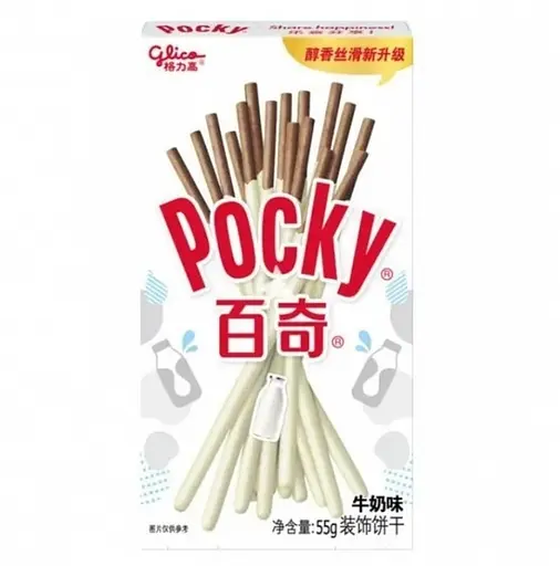 Палички Glico Pocky зі смаком Молоко Milk Flavor, 55 г