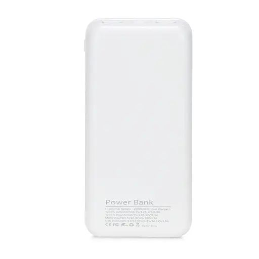 Повербанк 20000 mAh Power Bank Kraft KPB-2020FC White 22.5W QC3.0 (43-00058) - фото 5