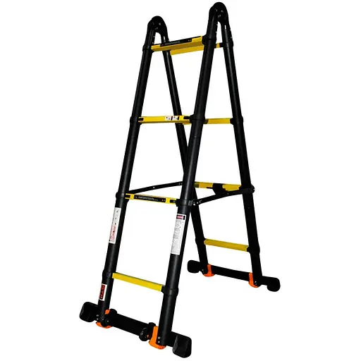 Лестница универсальная телескопическая GTM KME3034B 2x4 алюминиевая, 3400 мм (39419) - фото 1