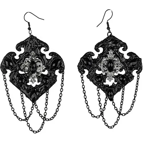 Серьги Королева Воронов - фото 1