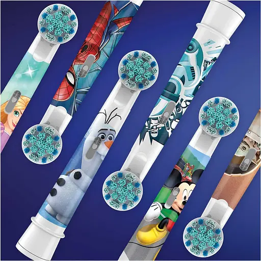Насадки для електричної зубної щітки Oral-B Kids Людина-павук 2 шт. - фото 7