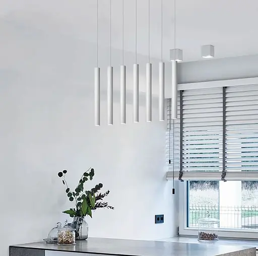 Точковий підвісний світильник у білому корпусі Line.F Потужність 18Вт - фото 1