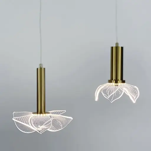 Подвес в виде прозрачного цветка 28х24 см Ст. D 7003 B D180 | Line F - фото 2