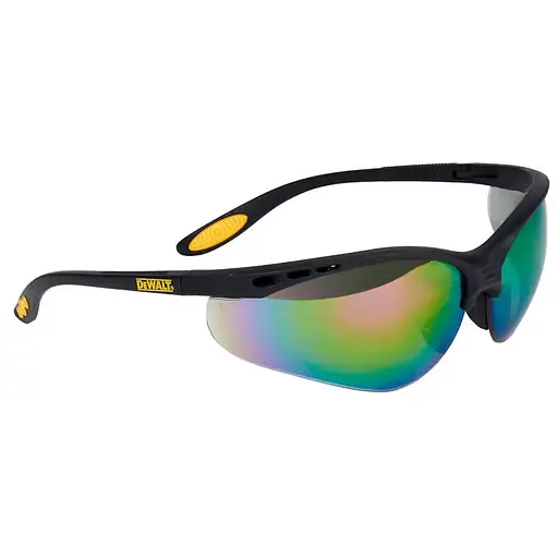 Окуляри DeWalt Reinforcer кольорові дзеркальні полікарбонатні з м'якими гумовими накладками (DPG58-6D) - фото 3