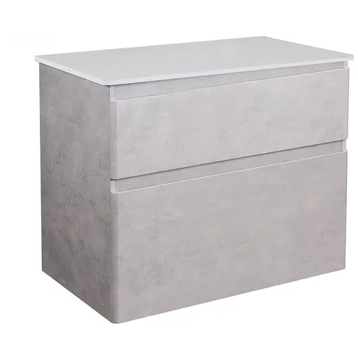 Тумба Мойдодир Палермо 80-U ST зі стільницею бетон світлий Сірий - фото 1