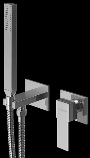 Набір гігієнічного душу прихованого монтажу Kohlman Excelent chrome QW135H, Хром - фото 3