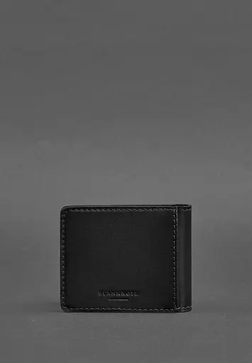 Кожаная обложка для удостоверения с гербом черная - фото 6