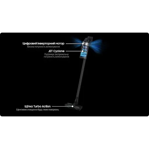Вертикальний ручний пилосос 2 в 1 Samsung Jet 65 Pet Cordless Stick Vacuum - фото 3