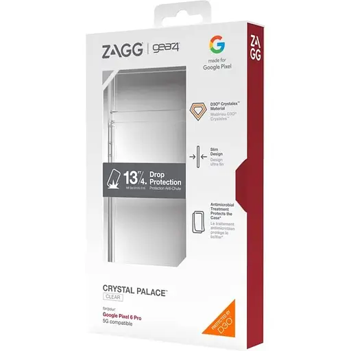 Протиударний чохол Gear4 Crystal Palace для Google Pixel 6 Pro (6.7") Clear (702008546) - фото 4