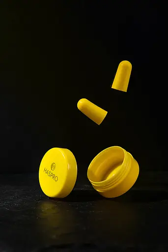 Пінні беруші для сну 50 пар HASPRO TUBE50 SNR 38 дБ Жовті (1122-02) - фото 6