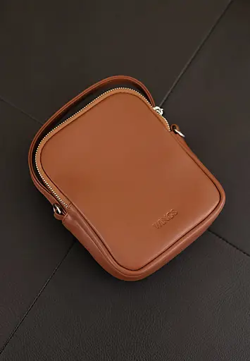 Чоловіча сумка через плече Freeliner світло-коричнева - фото 4