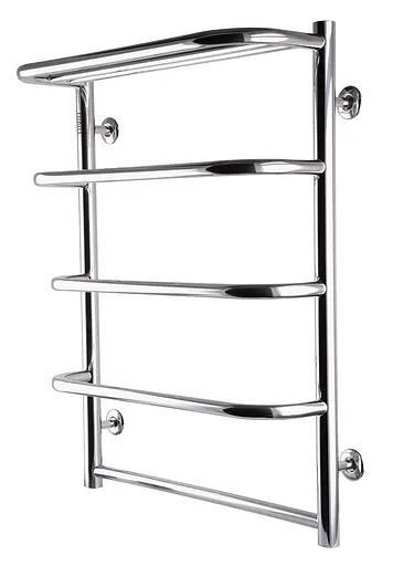 Водяна рушникосушка Unio KSp W 700-500-5 Каскад скоба з полицею, Хром - фото 2