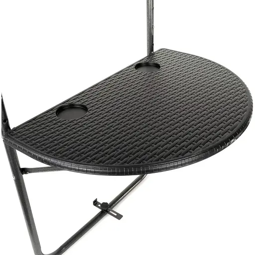 Підвісний столик Chomik Garden Line Mono балконний чорний - фото 6