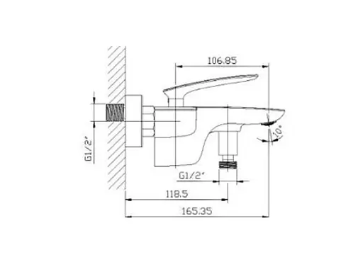 Смеситель для ванны Newarc Life 981511 - фото 7
