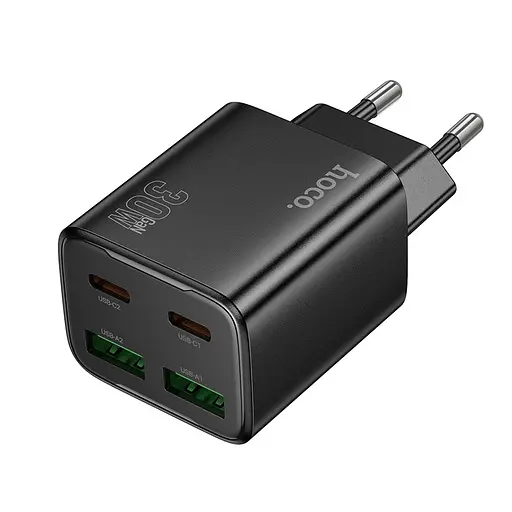 СЗУ Hoco N56 Fundador PD30W four-port (2USB-A/2C) Black