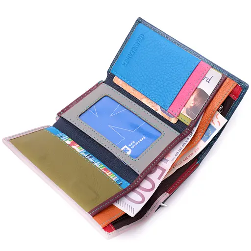 Кожаный женский кошелек ST Leather 14х9х2 см acs0028357 - фото 4