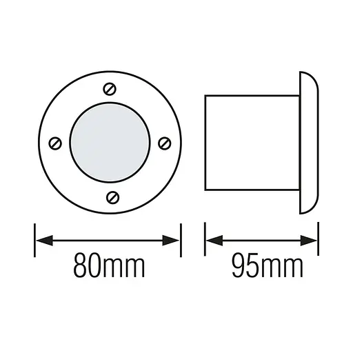 Світильник тротуарний AZUR-3 (079-029-0003-010) мат.хром - фото 2