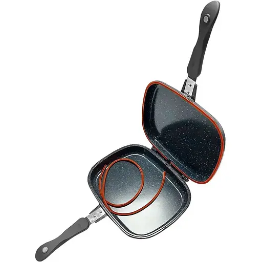 Уцінка. Подвійна сковорода Supretto Crown Baccara з антипригарним покриттям 28 см (8161) - фото 2