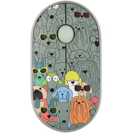 Мышка 2E MF300 PETSDOGS Silent Wireless/Bluetooth Green (2E-MF300WPETSGN) - фото 1