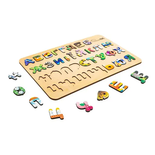 Детский деревянный сортер А3 Азбука PuzzleOK АртА3-30273 - фото 1