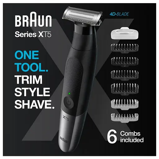 Тример для тіла (бодігромер)/Тример для бороди та вусів Braun XT5200 - фото 7