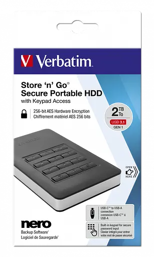 Внешний жесткий диск Verbatim Store'n'Go G1 2 ТБ черный (53403) - фото 5