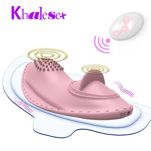 Вібратор для клітора Boss Series Strap On Vibrator 01 світло-рожевий - фото 5