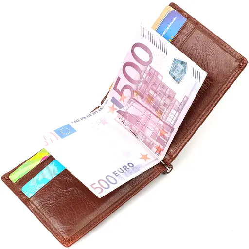 Шкіряний чоловічий гаманець ST Leather 11.5х8х1 см acs0026935 - фото 5