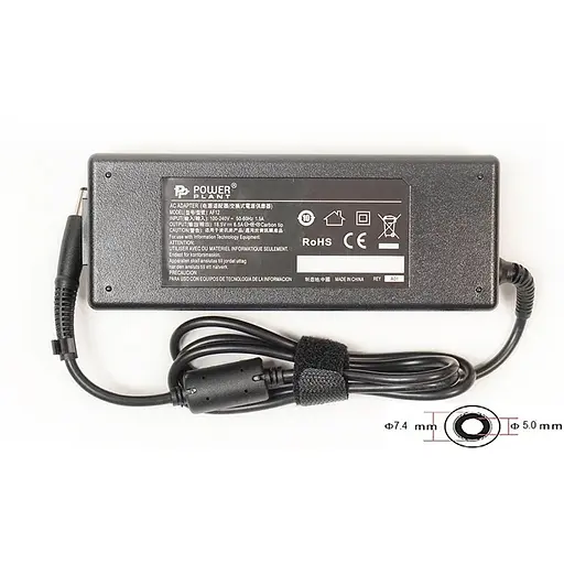 Блок живлення для ноутбуків PowerPlant HP 220V, 18.5V 120W 6.5A (7.4*5.0)