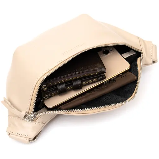 Сумка на пояс кожаная Grande Pelle 30х13х7 см sum0015034 - фото 4