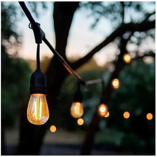 Уличная гирлянда SunLamp Edison 10 ламп на солнечной батарее Solar с пультом и двойным питанием - фото 5