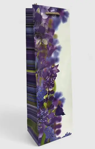 Подарунковий пакет високий, 150 г/м², Квіти, 11x35x10 см, 6 шт. в упаковці