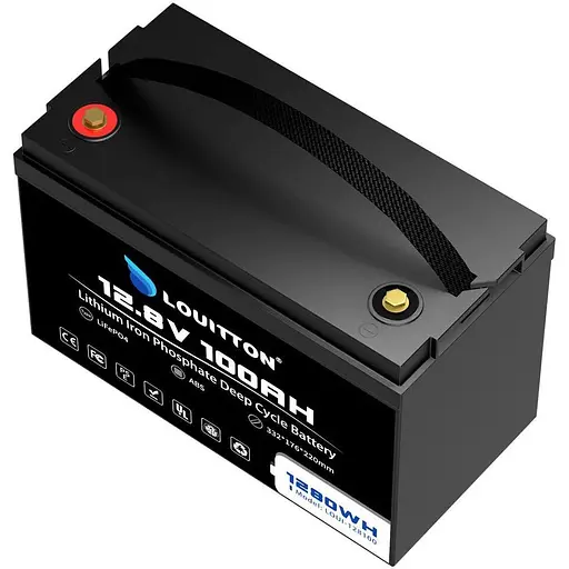 Літій-залізо-фосфатний акумулятор Louitton-128100 12.8V 100Ah 1280Wh LiFePO4 - фото 3