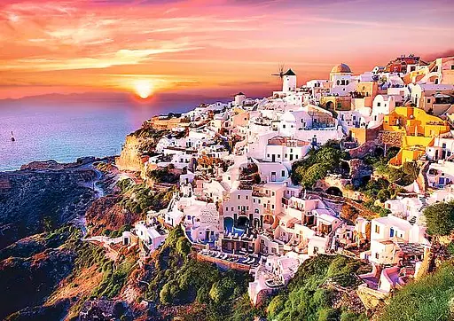 Пазл Trefl Закат над Санторини 1000 эл. (10435) - фото 2