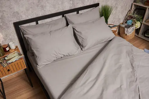 Пододеяльник Moon&Star Бязь Gold Люкс Gray Евро 200x220 см - фото 2