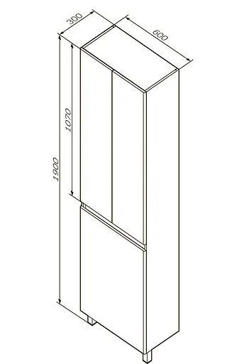 Пенал Am.Pm X-Joy 60 см підлоговий з кошиком білий M85CRX0601WG38, Білий - фото 8