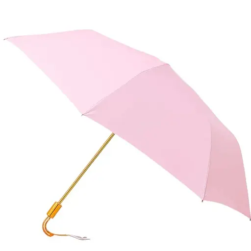 Парасоля Yiwu HP-23-3M механічна складна 99 см з квітковим принтом рожева - фото 1