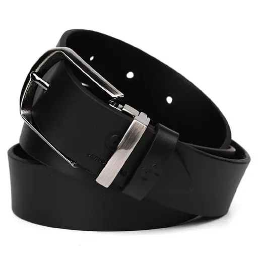 Ремінь шкіряний Grande Pelle чорний 120х3.5х0.5 см acs0032044 - фото 3