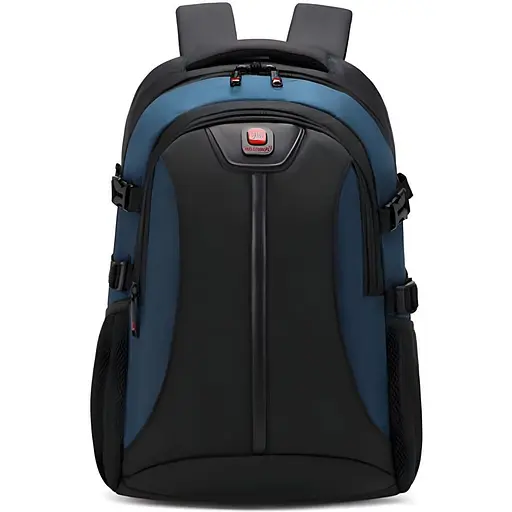 Универсальный городской рюкзак Justpack с USB зарядкой 32x19x50 см синий (8805)