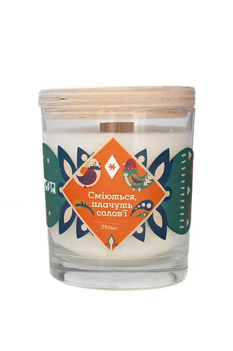 Сміються, плачуть солов'ї 250 мл, 30 год Стандартні (250мл) Соєвий віск - фото 1