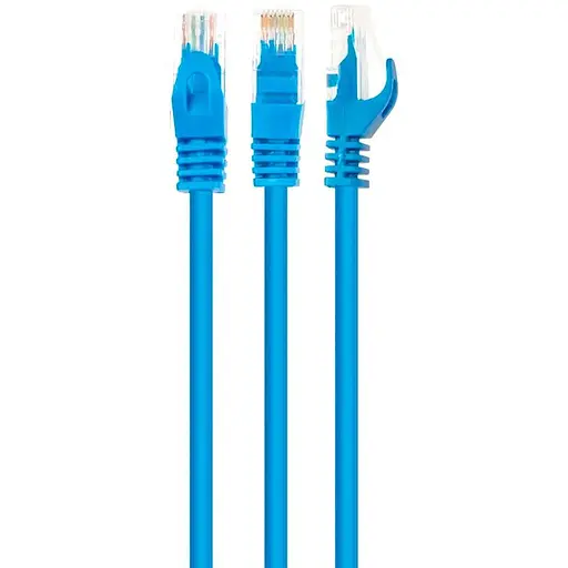 Патчкорд UTP Cat.5e (20м синий), CU