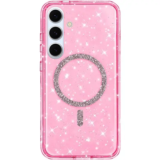 Чохол TPU Eclise Sarkle (MagFit) для Samsung Galaxy S25 / S24 Pink