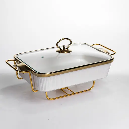 Мармит настольный Yiwu прямоугольный с подогревом ML850-13 на металлической подставке с крышкой мармитница для первых блюд ML850-13 - фото 6