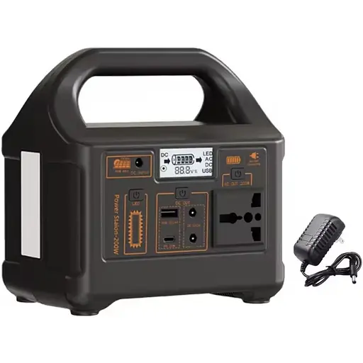 Портативная электростанция 200 Вт - аккумулятор LiFePO4, с функцией ИБП, розеткой 220 В, быстрой зарядкой PD - фото 1