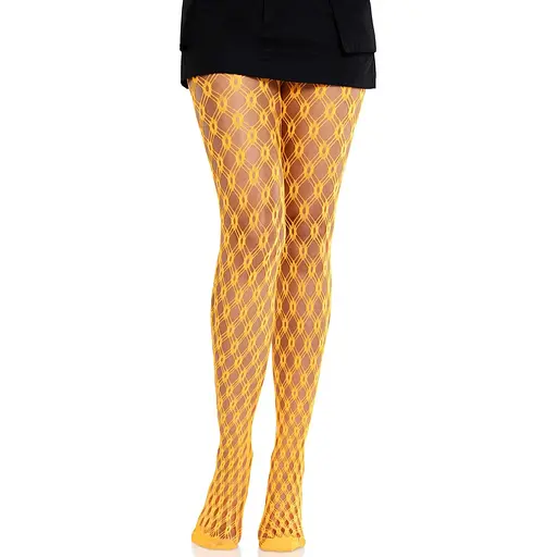 Колготки Leg Avenue Eyelet Net Tights Neon Orange One Size - фото 3