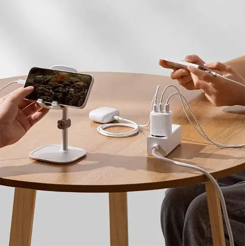 Блок питания Baseus Compact 17W (3 USB) белый зарядное устройство - фото 6