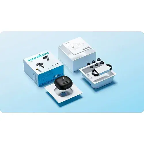 Наушники TWS Anker SoundCore Liberty 4 NC Velvet Black (A3947G11) RU - фото 7